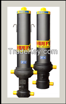 Front telescopic hydraulic cylinder used for HOWO, WECHAI, FOTON dumper truck, mining truck