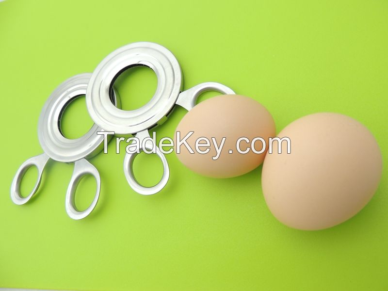 2016 Newest Design Stainless Steel Eggshell Cutter, Handy Kitchen Egg Tools