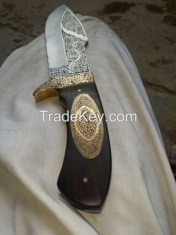 handmade engraved knife