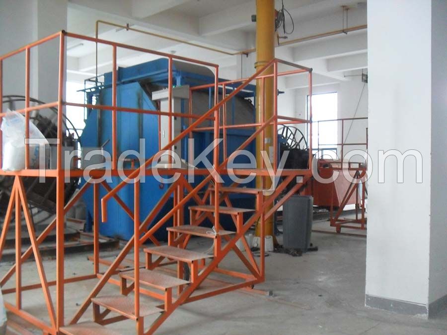 shuttle rotomolding rotatinal molding machine for hollow plastic products