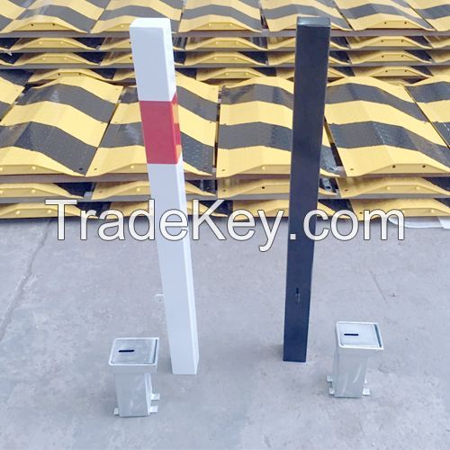 Metal Removable Bollard Rb12 White & Black