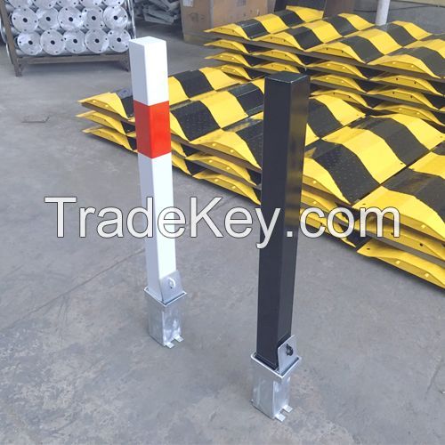 Metal Removable Bollard Rb12 White & Black