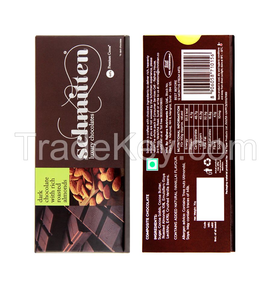 Schmitten Dark chocolate with Rich Roasted Almonds