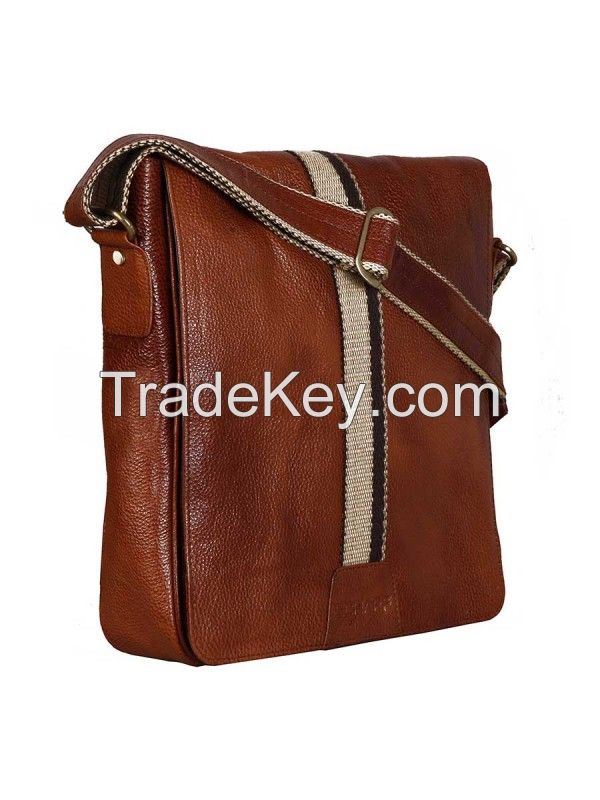 Leather Crossbody Messenger Bag For Men