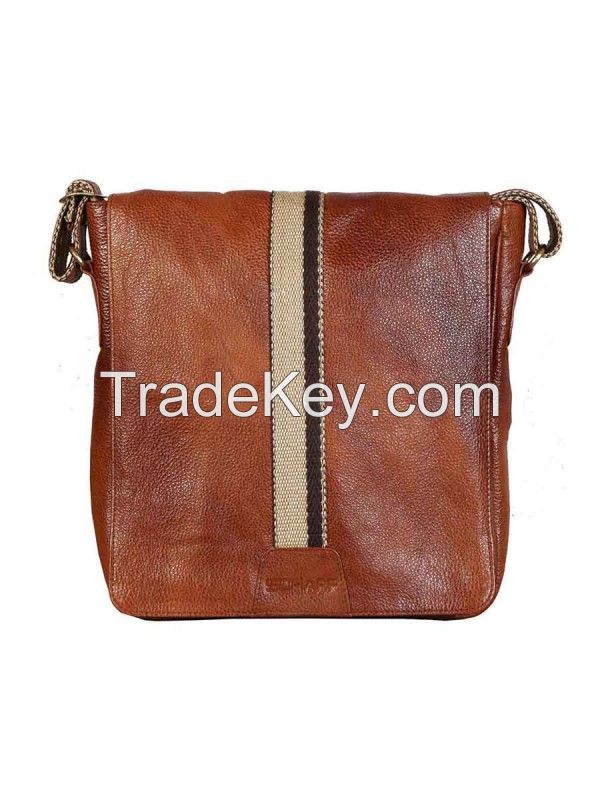 Leather Crossbody Messenger Bag For Men