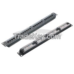 RJ45 FTP UTP Cat5e Cat6 24 Port Cat 6 Patch Panel