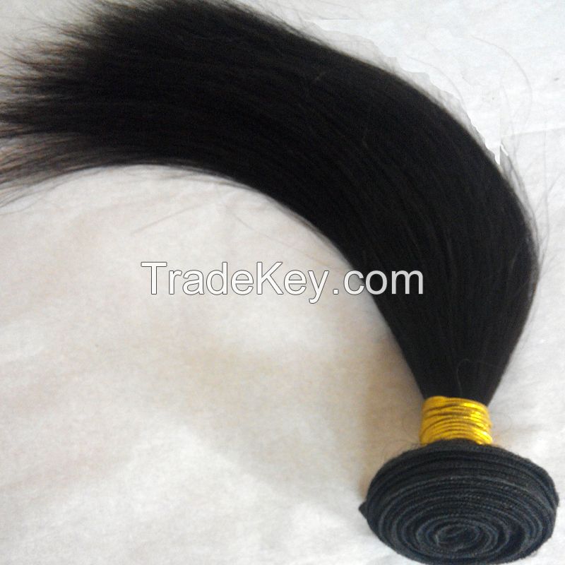 Brazilian human hair weft Straight hair 14inch