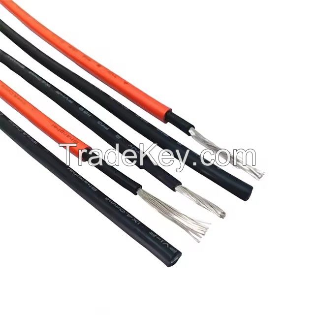 Solar cable 2 x 10mm twin core dc solar panel extension cable electric dc photovoltaic pv wire solar cable