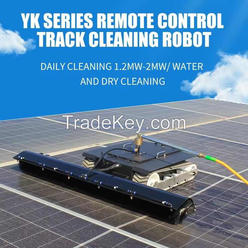 Cleaning Robot Intelligent Photovoltaic Panel Cleaning Robot Remote Control Tracked Solar Panel Machine