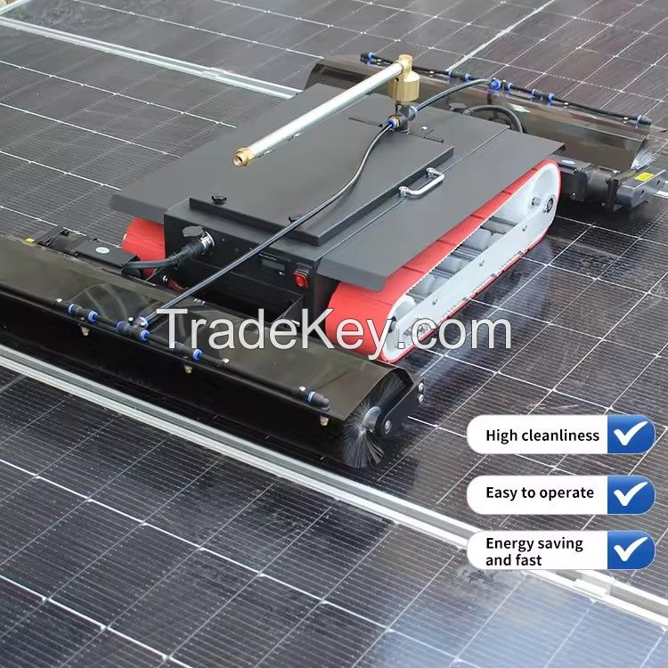 High Quality Home Farm Solar Panel Cleaning High Quality Solar Cleaning Robot With Battery Accessories