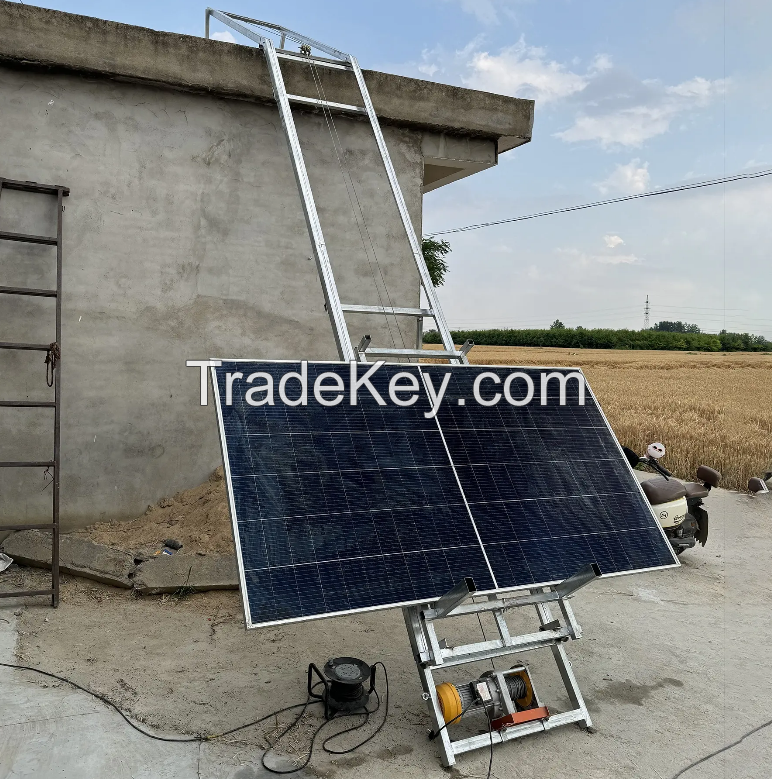 Solar Panels electric cargo lift Lifting Equipment Ladder Hoist 20M Height Solar Panel Lift for home electricity