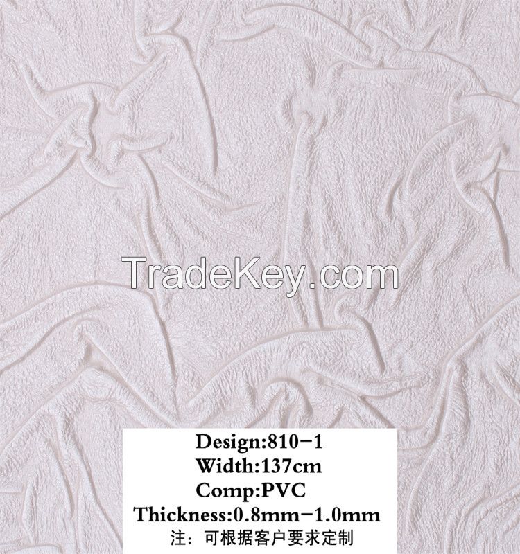 knitted 3d wall paper pvc bonded leather