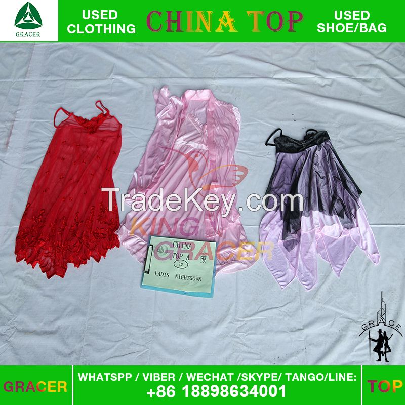 AAA used summer silk night wear wholesale