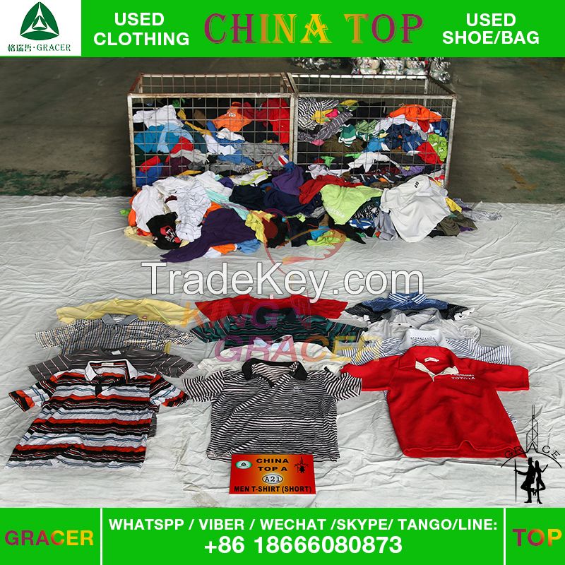 AAA used summer clothes man t shirt wholesale