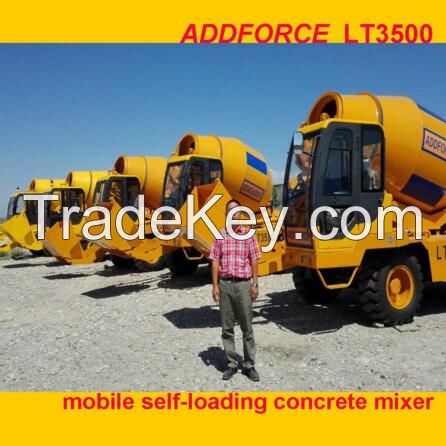 High quality concrete mixer truck, self loading concrete mixer truck price