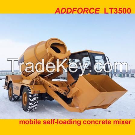 3.5m3 concrete mixer machine, mobile concrete mixer machine price 