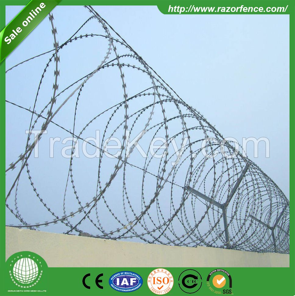 Hot quality razor barbed wire for sale factory price