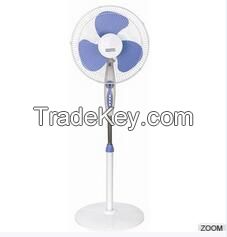 Cross base/round base good looking hot selling cheap stand fan with li