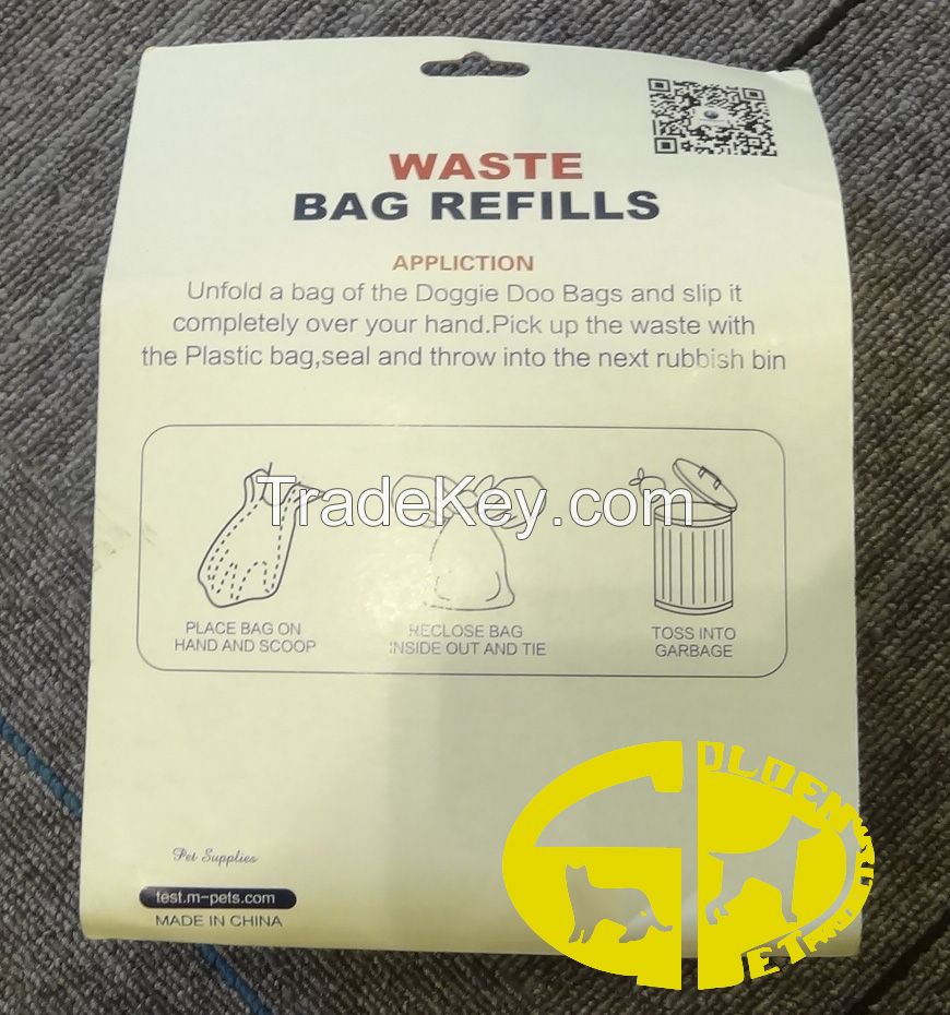 Plastic Dog Poop Pet Waste Bag 8rolls and 16rolls