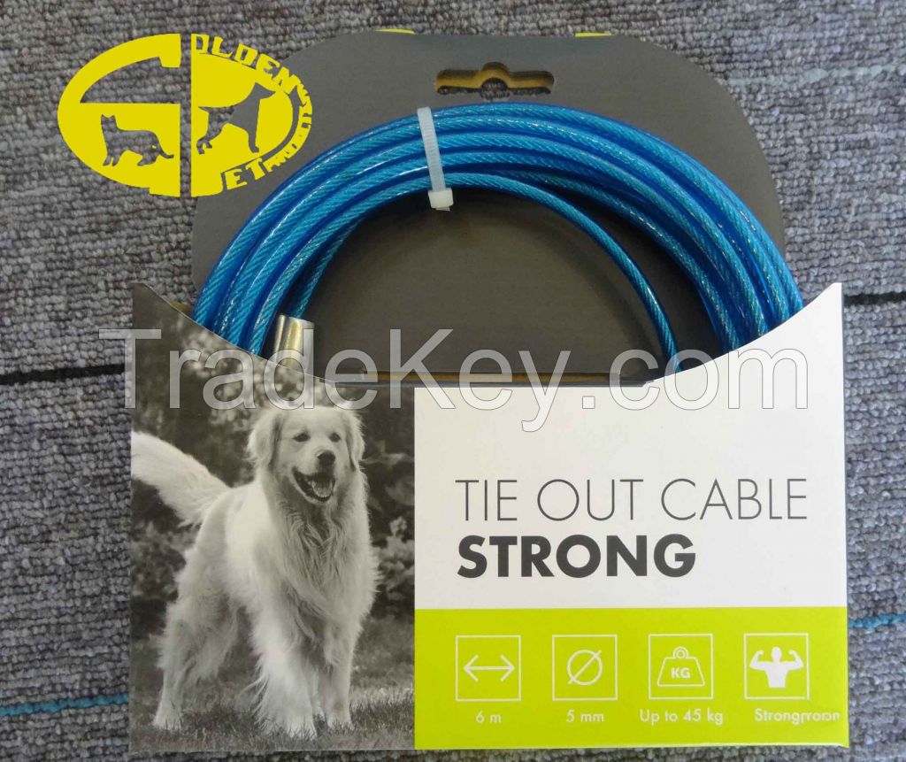 Dog Tie out Cable for Meduim Dog