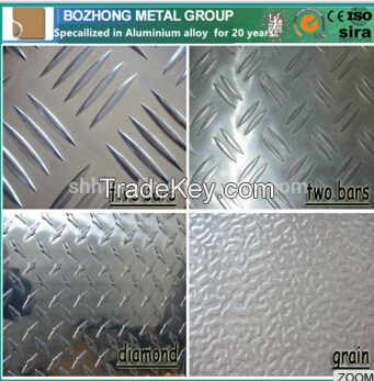 2017A aluminum checker plate embossed aluminum sheet metal roll prices