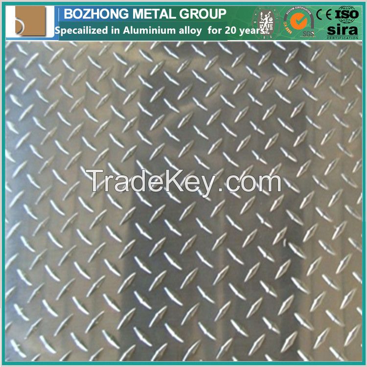 Best Price 5754 Aluminium Checkered anti-slip Plate