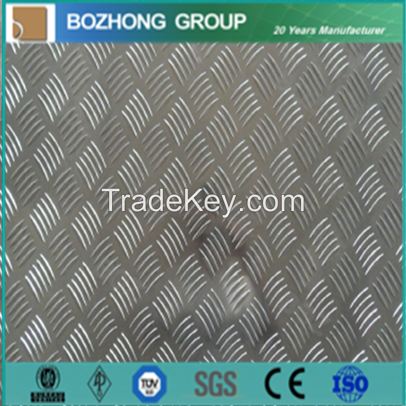 5005 aluminum alloy checkered sheet price per kg on hot sale