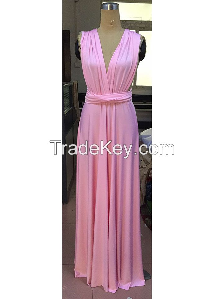 Multi way dress women bridesmaid evening dress maxi long convertible dress