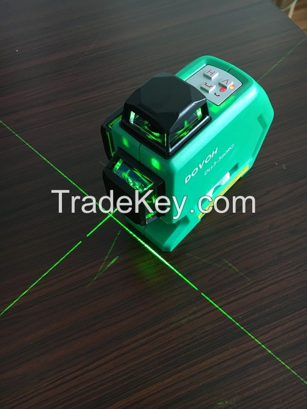 DOVOH 12 Lines 3D Laser level  DLL3-360RG   532NM Green Laser Beam
