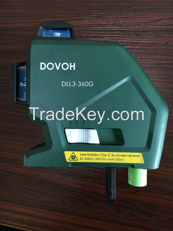 DOVOH 12 Lines 3D Laser Level  DLL3-360G 520NM Green Laser Level