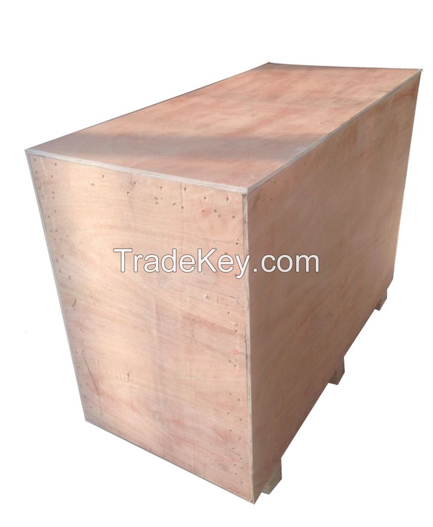 machinery packaging export transport packaging collapsable plywood packing box wooden crates ISPM15