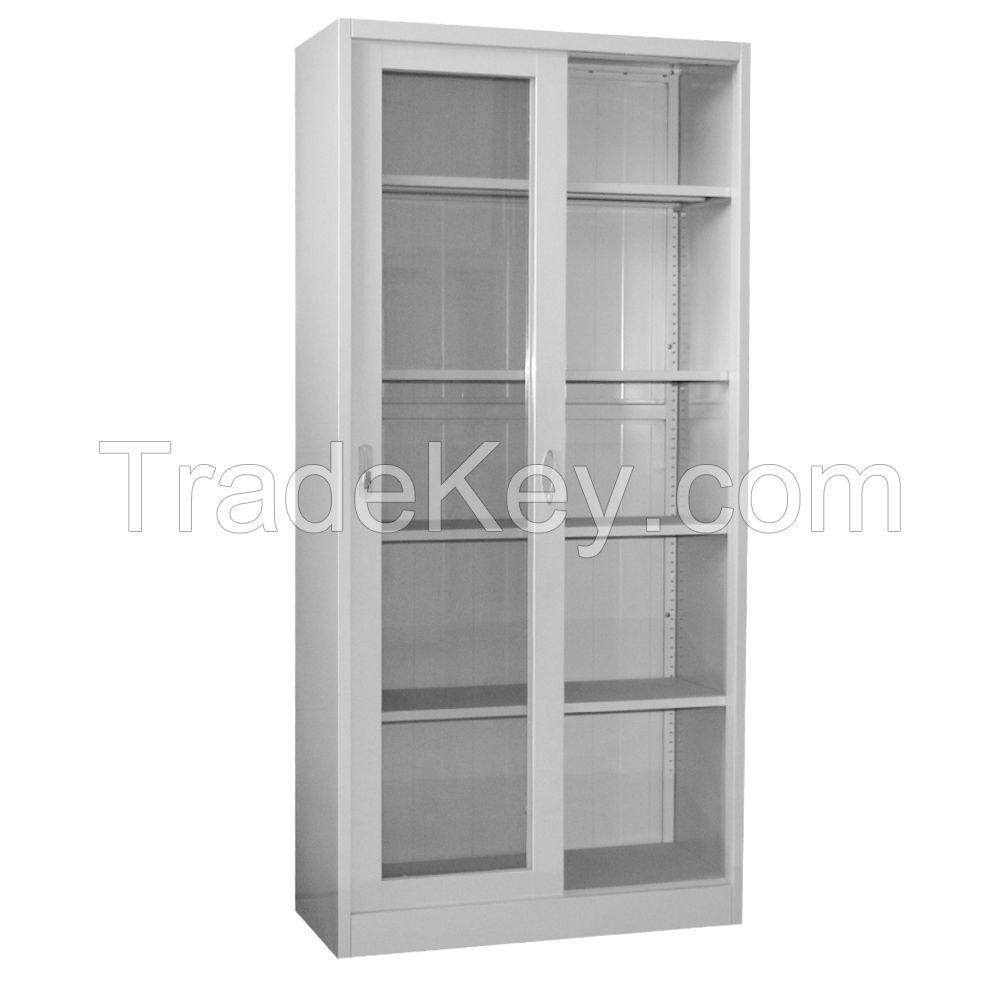 Cheap sliding glass door steel filing cabinet