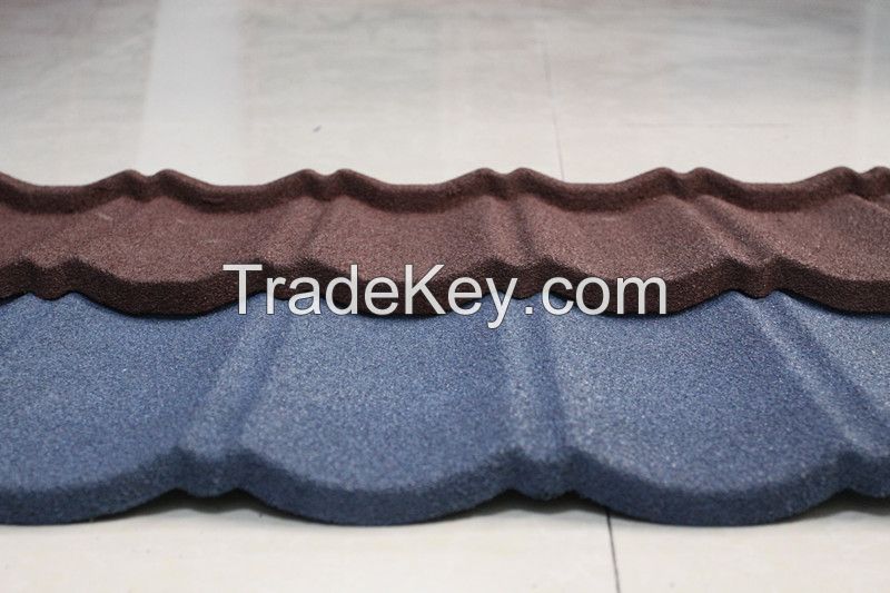 Stone Coated 6 Waves Classic Roof Tiles