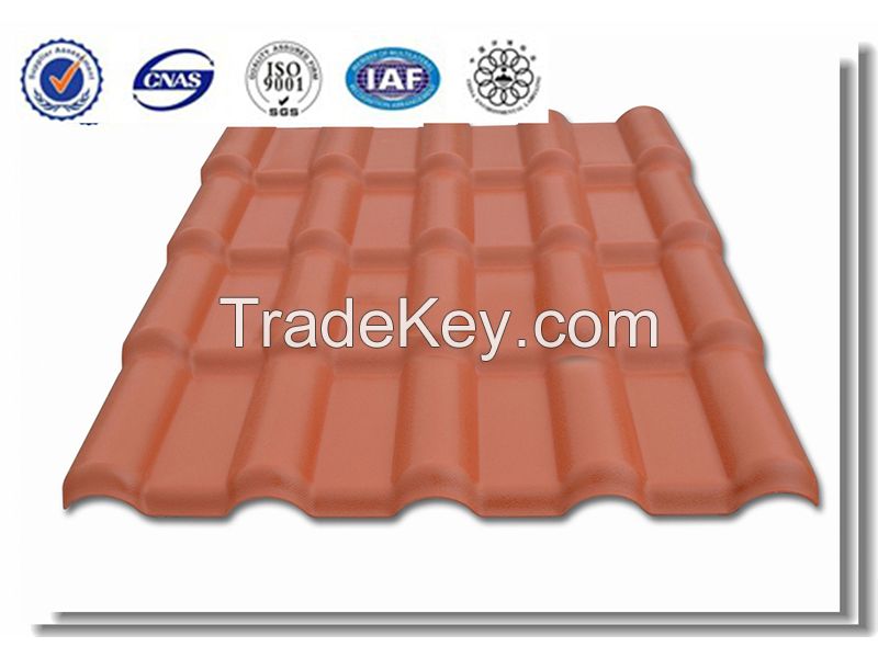 PVC Roof TIle Resin 800 For Buildings