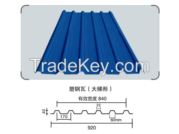 PVC Corrugated Synthetic Resin-Roof Tiles