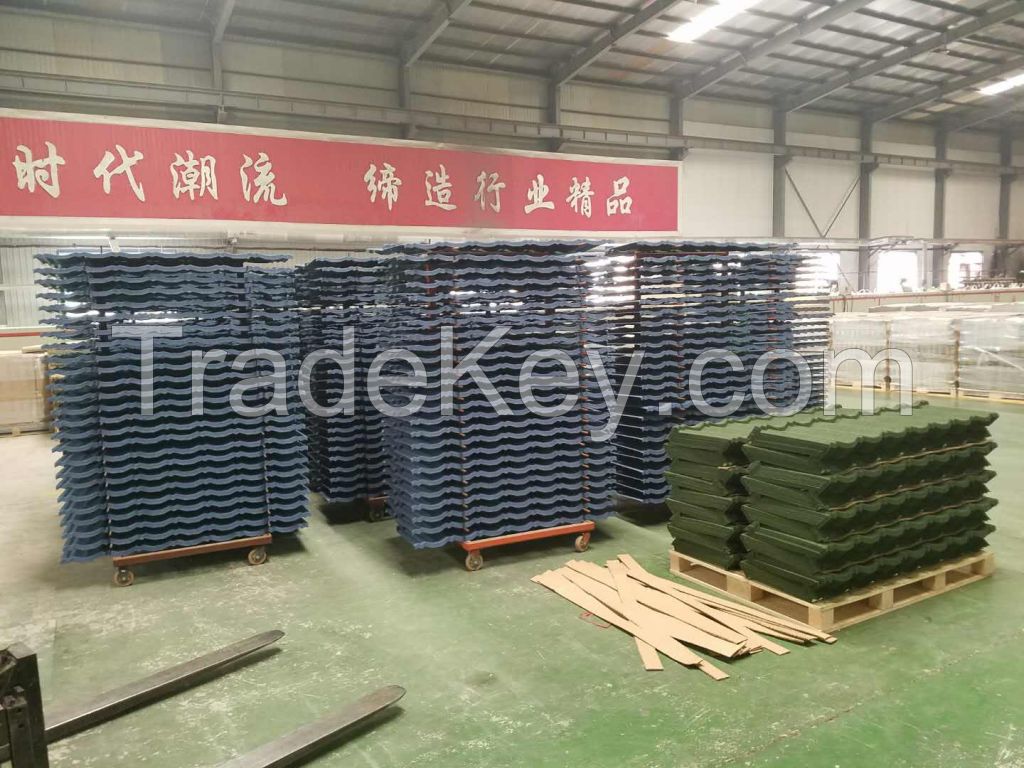 New strong aluminum stone coted metal tile