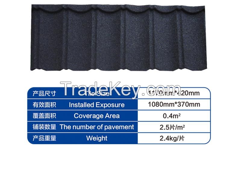 Stone Coated Roof Tile Hot Selling Building Material