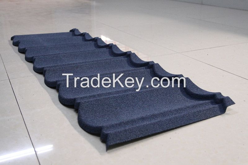 lingt weight with beautiful appearance and various colors stone coted metal roofing tiles