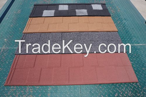 Colorful Metal Roof Shingles/Color Stone Coated Steel Roof Tile