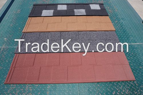 SHANDONG factory stone coated shingles building material roof tile
