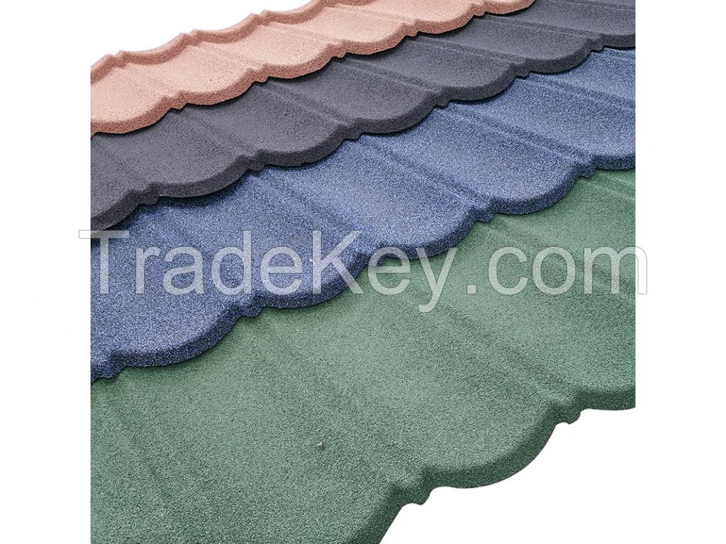 Galvanized Corrugated Roofing Sheet Lightweight Building Material Stone Coated Metal Roof Tiles