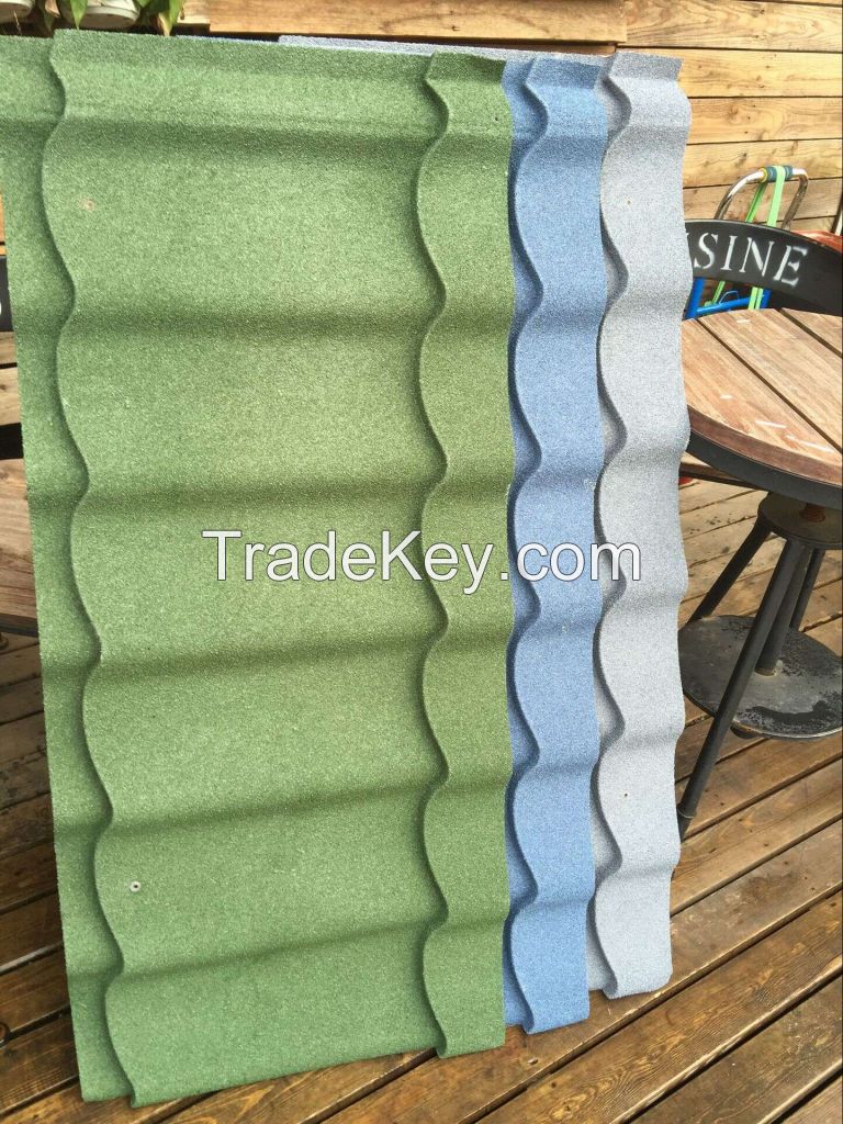 low price color coated galvalume metal roofing baikal stone tiles for house