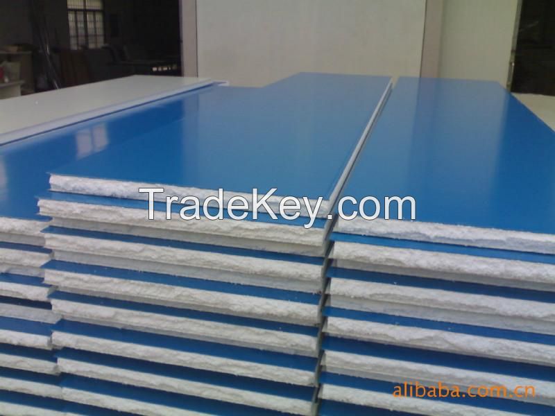 Prefabricated steel building cladding roof and wall EPS sandwich panel
