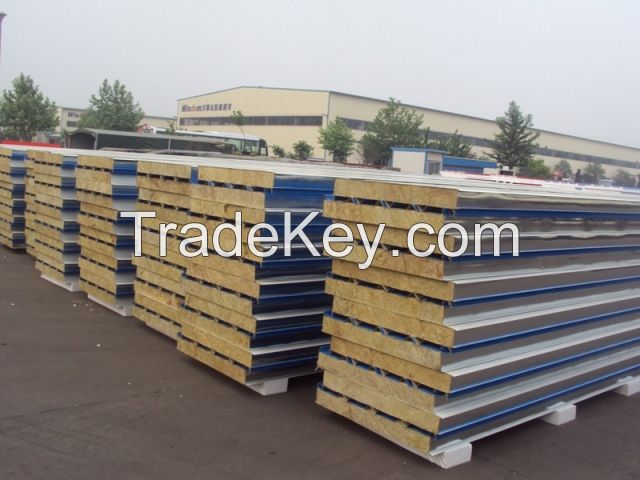 Hot sell wall and ceiling glass wool sandwich panel