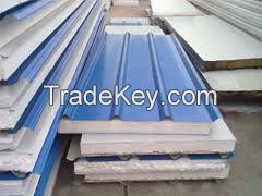 Light steel color corrugated EPS sandwich panel