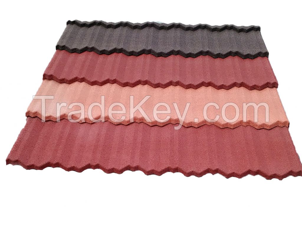 Nigeria Hot Sale Environmental stone coated roof- Nosen Tile 