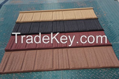 FD most popular stone coated roof tile in CHINA- WOOD TILE