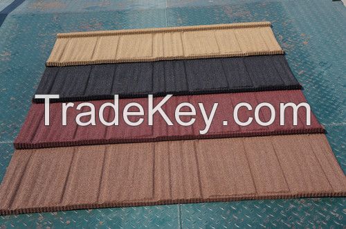 High quality  stone coated metal roof tile-wood tile