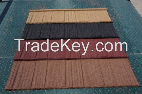  Chinese most popular stone coated roof tile - WOOD TILE 
