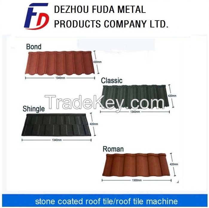 Top Popular Stone Metal Roofing Tile House Use